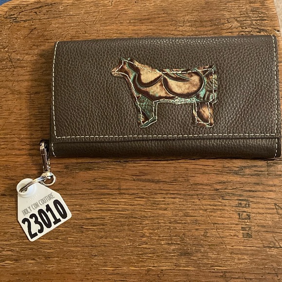 Holy Cow Couture Handbags - HCC Bandit Wallet w/Dust Bag NWOT
